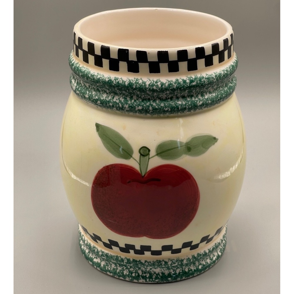 Vintage Ceramic Kitchen canister apples